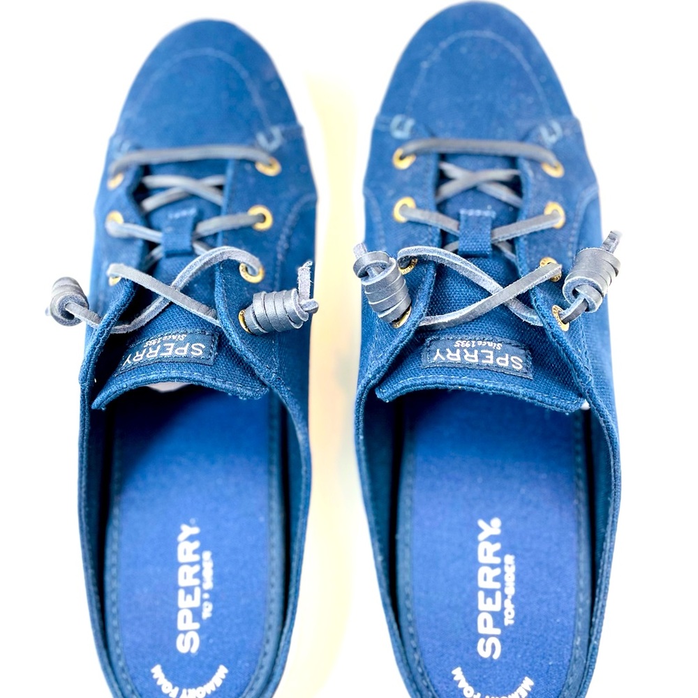 Sperry Navy Crest Mule Sneaker STS84171 Womans’ Size 11M (#F241-23) - Picture 9 of 10